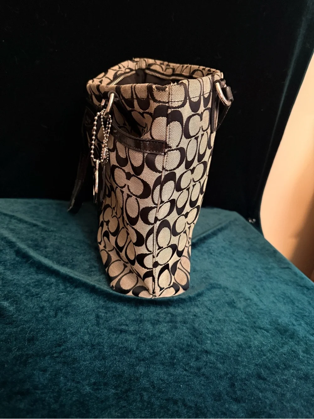 Vintage Y2K Signature Strip Tote F28504